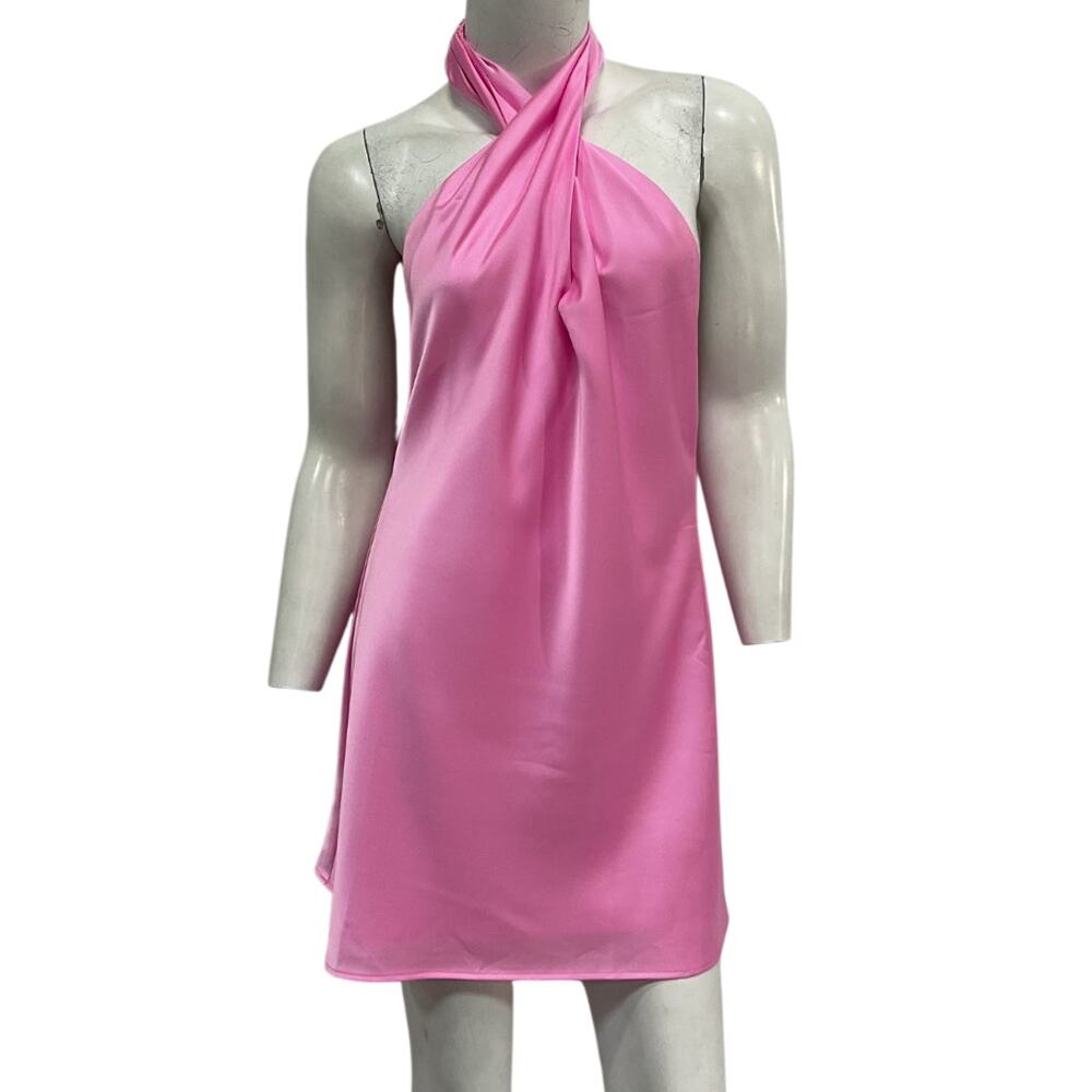Show Me Your Mumu Elegant Pink Luxe Jasmine Mini Dress Size S - Picture 2 of 6